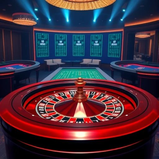 Live Roulette Wheel ဒိုင်တာနှင့် ကစားနေသောပုံ